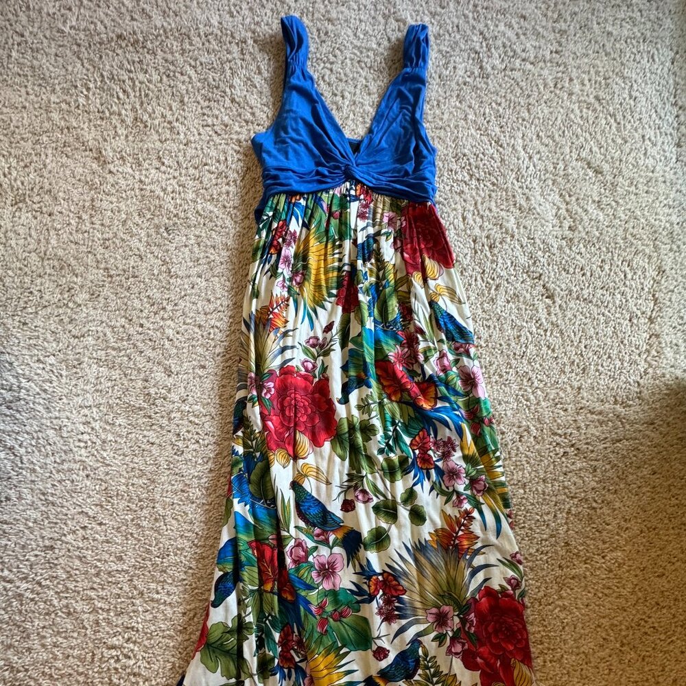 Tropical print Maxi dress- Fresine